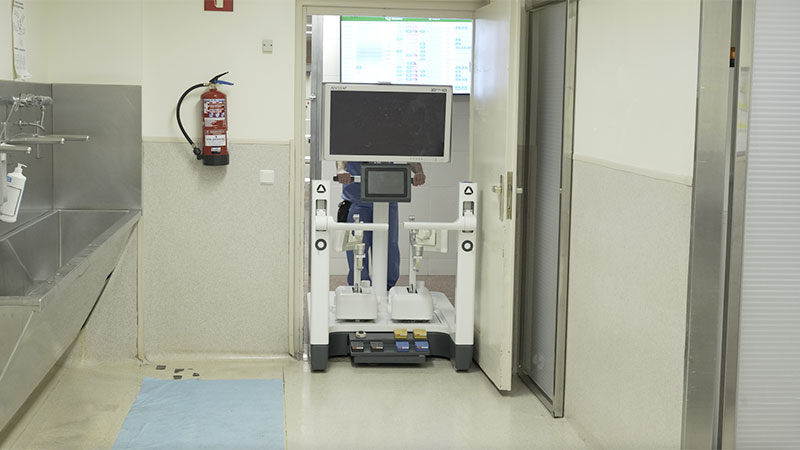 transport of the surgical robot bitrack system in hospital