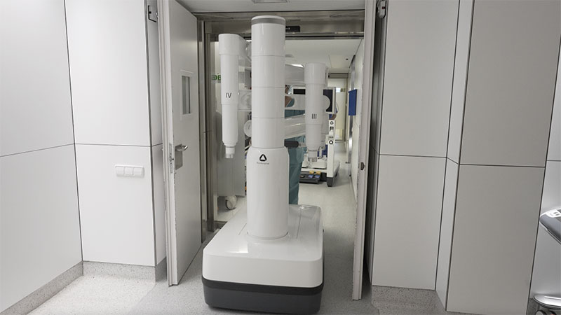 transport of the surgical robot bitrack system in hospital
